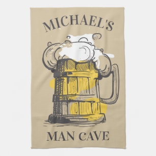 Paño De Cocina Texto del personalizado Ilustración de cerveza