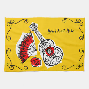 Paño De Cocina Texto español de las esquinas de los recuerdos