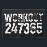 Paño De Cocina Texto grabado y desgastado Workout 247365 white<br><div class="desc">Texto desgastado y raspado Workout 247365 en color blanco con fondo negro. Perfecto para todo aquel que levante,  haga ejercicio físico,  entrenando,  construyendo el cuerpo e ir al gimnasio.</div>