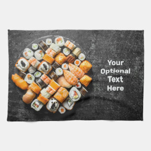 Paño De Cocina texto personalizado Sushi Platter