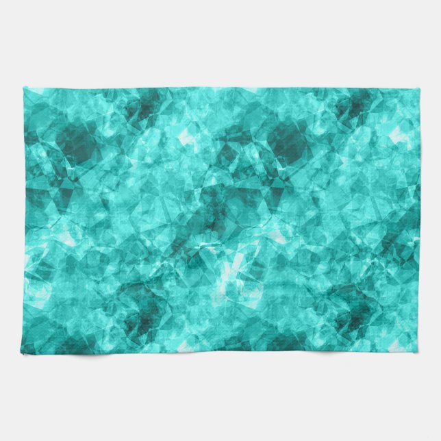 Paño De Cocina Textura cian cruzada (Horizontal)