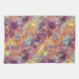 Paño De Cocina Textura cruzada púrpura de plumas