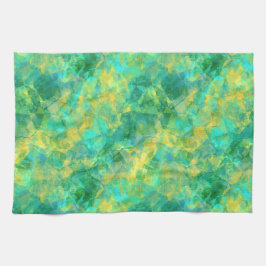 Paño De Cocina Textura cruzada verde esmeralda