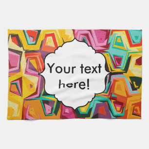 Paño De Cocina Textura de agujeros coloridos