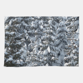 Paño De Cocina Textura de árbol de flor de nieve