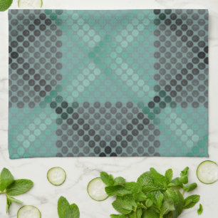 Paño De Cocina Textura de círculo o bolas verde pálido, formando