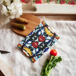 Paño De Cocina Textura de color abstracta