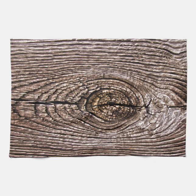 Paño De Cocina Textura de grano de madera (Horizontal)