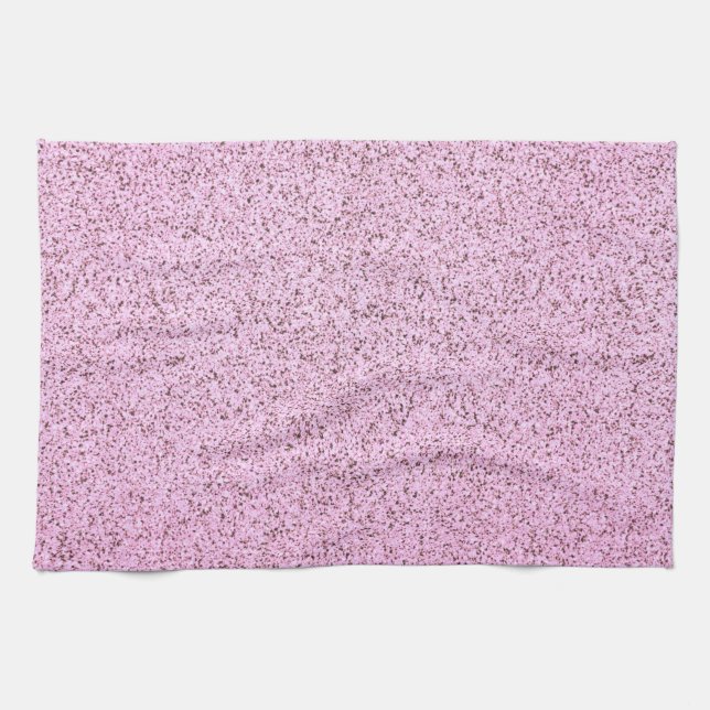 Paño De Cocina Textura de hormigón rosa pastel (Horizontal)