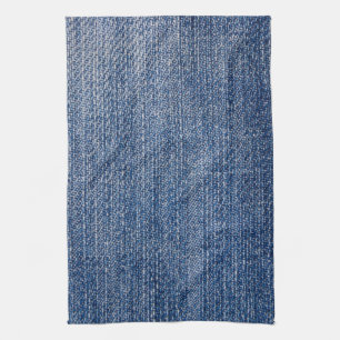 Paño De Cocina Textura de jeans de tela de denim azul