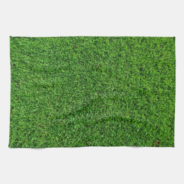Paño De Cocina Textura de la hierba verde (Horizontal)