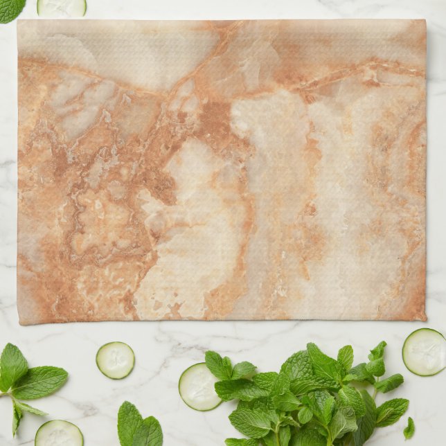 Paño De Cocina Textura de piedra beige (Doblado)