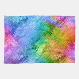 Paño De Cocina Textura de vidrio azul de Topaz mística