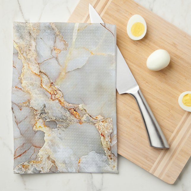 Paño De Cocina Textura elegante de mármol (Doblado Cuarto)