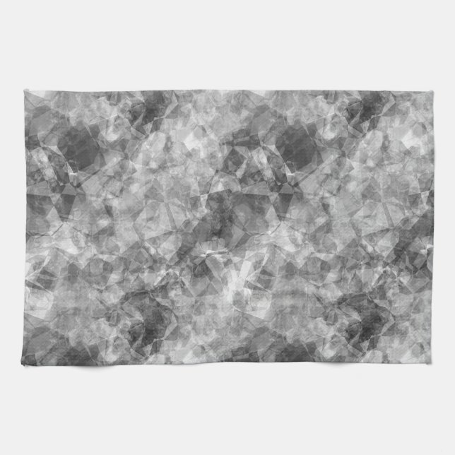 Paño De Cocina Textura en bruto de carbón vegetal (Horizontal)