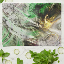 Textura rústica bajo tinta flotante verde y amaril