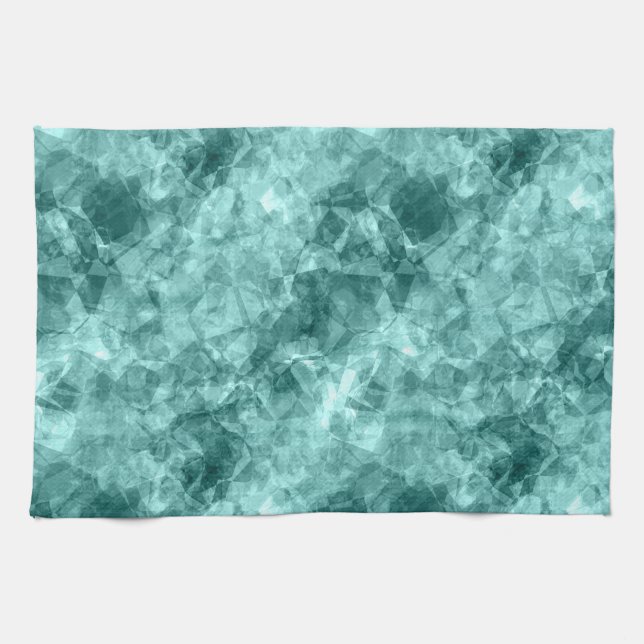 Paño De Cocina Textura verde azulada en bruto (Horizontal)