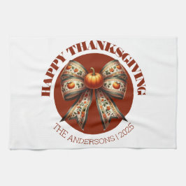 Paño De Cocina Thanksgiving pumpkins white &brown create your own