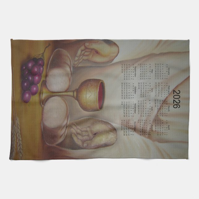 Paño De Cocina The Bread of Life: Holy Eucharist 2026 Calendar (Horizontal)