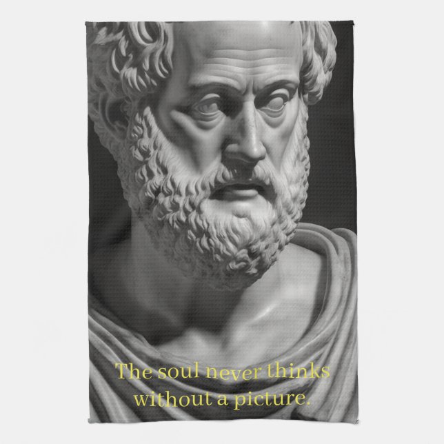 Paño De Cocina The Soul never thinks without a Picture (Vertical)