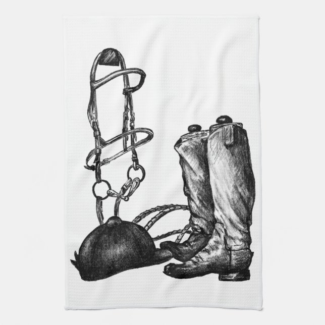 Paño De Cocina The Ultimate Kitchen towel for Horse People (Vertical)