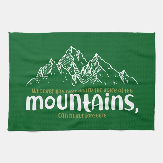 Paño De Cocina The Voice of the Mountains (Horizontal)