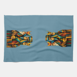 Paño De Cocina Three Wise Men Abstract Nativity Art