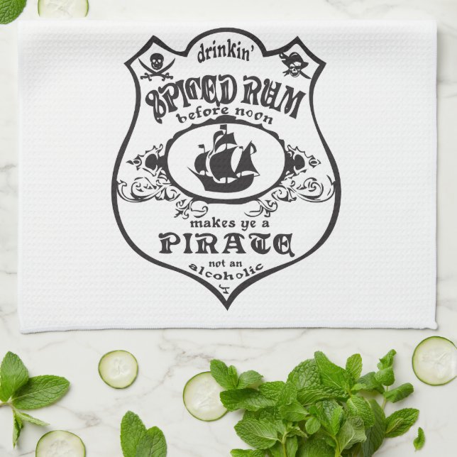 Paño De Cocina Thunder_Cove, bebida pirata de ron picada (Doblado)