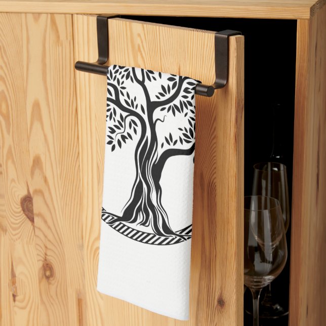 Paño De Cocina Thunder_Cove del árbol de la vida  (Pliegue de tercios)