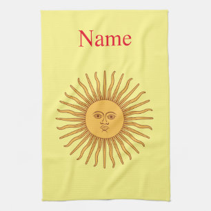 Paño De Cocina Thunder_Cove, Ilustracion de arte de Sun face