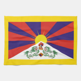 Paño De Cocina Tibet, Leones de nieve, bandera tibetana - Los Him