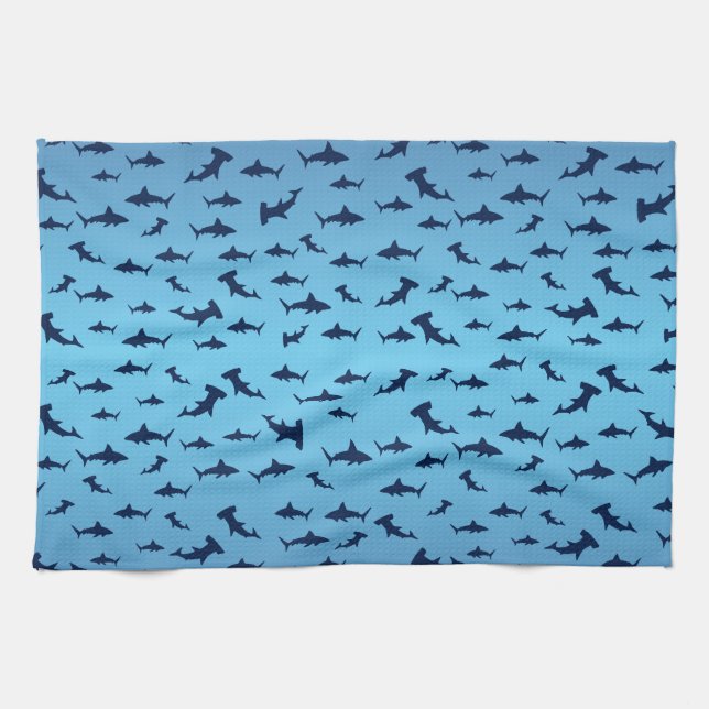 Paño De Cocina Tiburones Mutilple Hammer Head (Horizontal)