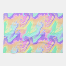 Paño De Cocina Tie Dye Swirl Marble Retro Groovy