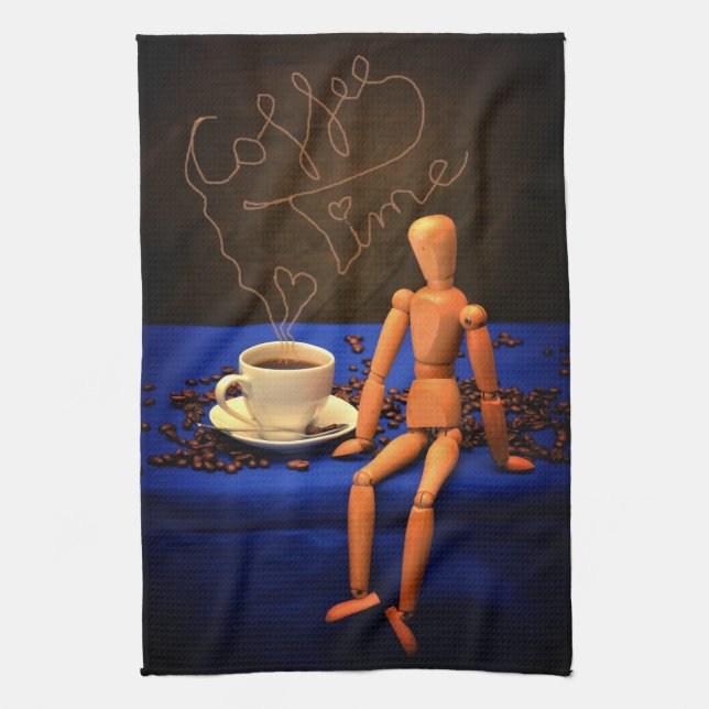 Paño De Cocina Tiempo de café (Vertical)