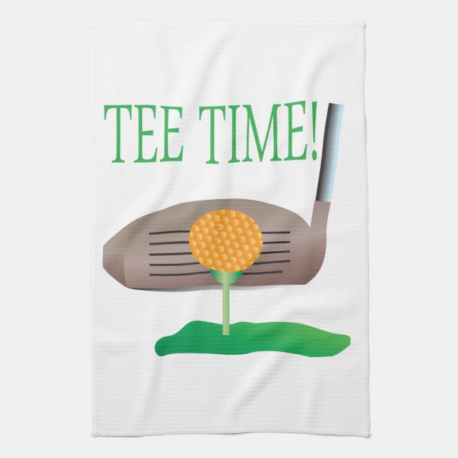 Paño De Cocina Tiempo de la camiseta (Vertical)