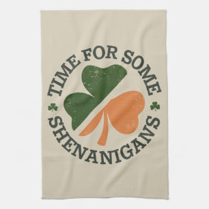Paño De Cocina Tiempo de San Patricio para algunas travesuras de 