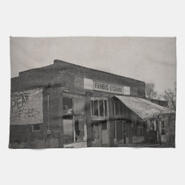 Paño De Cocina Tienda de alimentación abandonada