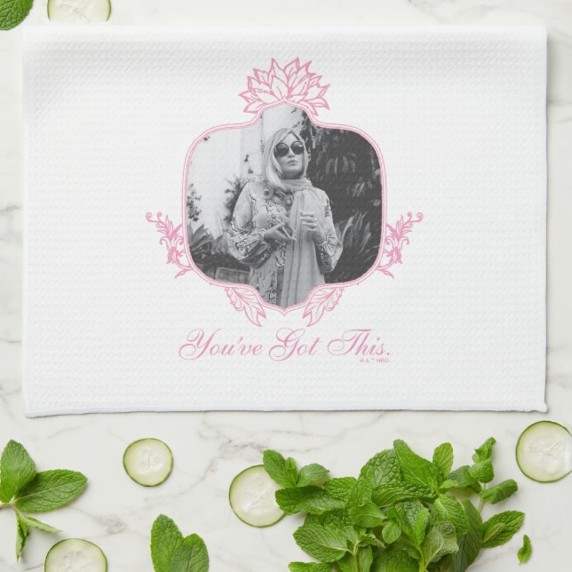 Paño De Cocina Tienes esto - El Lotus blanco (Doblado)