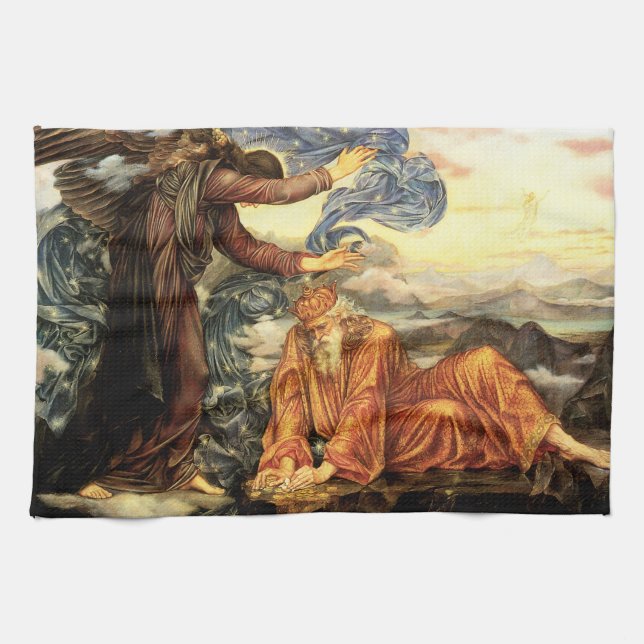 Paño De Cocina Tierra de Evelyn De Morgan, arte victoriano (Horizontal)