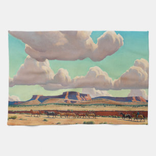 Paño De Cocina Tierras anchas del Navajo por Maynard Dixon