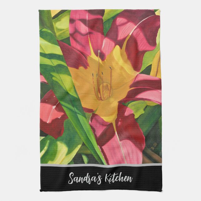 Paño De Cocina Tiger Lily Floral (Vertical)