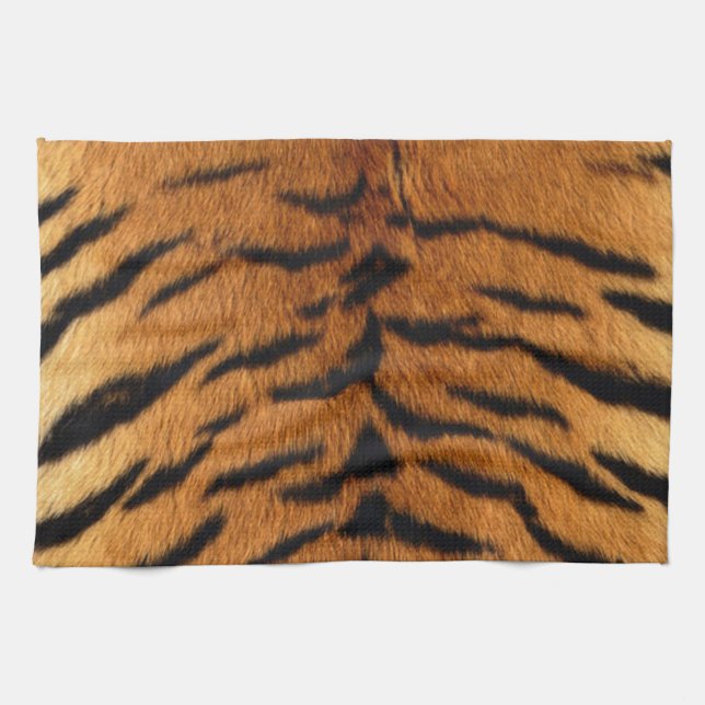 Paño De Cocina Tigre, animal de jungla tribal (Horizontal)