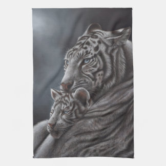 Paño De Cocina Tigre blanco