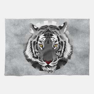 Paño De Cocina Tigre Blanco Y Negro