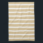 Paño De Cocina Tiras neutrales rubias<br><div class="desc">Patrones de rayas horizontales en una paleta de colores neutros cálidos.</div>
