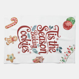 Paño De Cocina 'Tis the Season Baking Cookies Kitchen Towel 