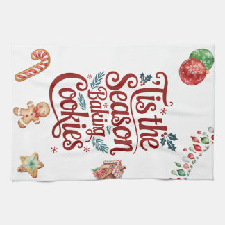 Paño De Cocina 'Tis the Season Baking Cookies Kitchen Towel 