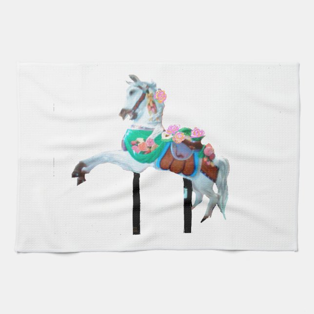 PAÑO DE COCINA "TOALLA DE COCINA CAROUSEL HORSE" (Horizontal)