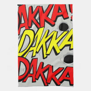Paño De Cocina ¡Toalla de té del tebeo - dakka, dakka, dakka!