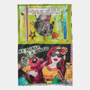 Paño De Cocina Toalla-perros del plato